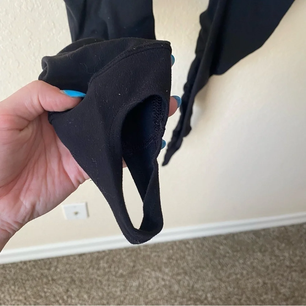 lululemon | Women's Wunder Under Stirrup Leggings Size 6 Black Teal